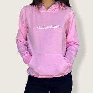 Pink abcdef Hoodie